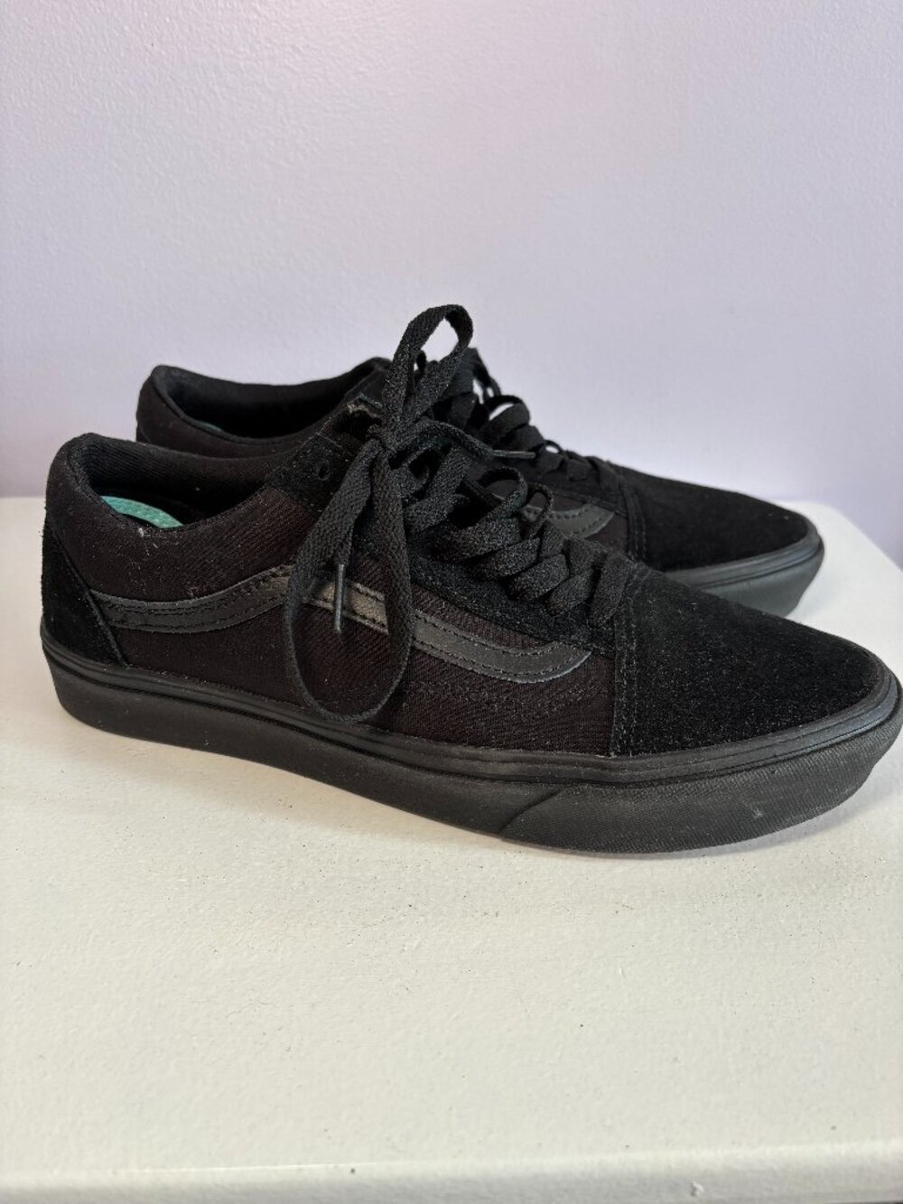 Vans Brand New Mens Shoes Black Out Comfy Sole Classics Size 10